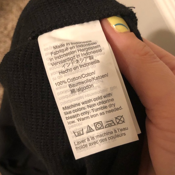 Madewell Texture & Thread Black Front Tie Top - Picture 8 of 8